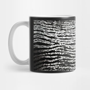 Silver and Black Mug